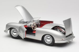 Porsche No. 1 356 Roadster Fish Sidabrinis Maisto 1:18 31853 Metalas - nuotrauka 5 iš 8