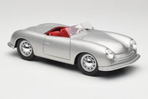 Porsche No. 1 356 Roadster Fish Sidabrinis Maisto 1:18 31853 Metalas - nuotrauka 6 iš 8