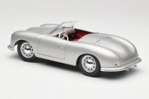 Porsche No. 1 356 Roadster Fish Sidabrinis Maisto 1:18 31853 Metalas - nuotrauka 7 iš 8