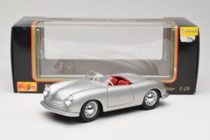 Porsche No. 1 356 Roadster Fish Sidabrinis Maisto 1:18 31853 Metalas - nuotrauka 8 iš 8
