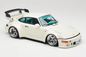 Porsche RWB 911 964 Flat Nose Grand Prix White GT Spirit 1:18 GT506 Derva - nuotrauka 4 iš 6