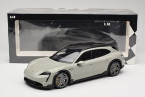 Porsche Taycan Cross Turismo Turbo S Chalk Grey Minichamps 1:18 155069302 Metalas - nuotrauka 6 iš 6