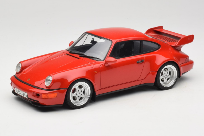 Porsche 911 964 Carrera RS 3.8 Raudonas GT Spirit 1:18 GT003CS Derva