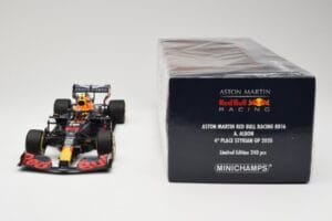 Red Bull Racing RB16 #23 A. Albon 4th Place Styrian GP 2020 Minichamps 1:18 110200223 Metalas - nuotrauka 6 iš 6