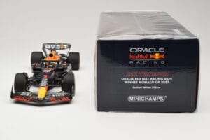 Red Bull Racing RB19 #1 M. Verstappen Winner Monaco GP 2023 Minichamps 1:18 110230701 Metalas - nuotrauka 6 iš 6
