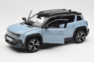 Renault 4 E-Tech Electric Cloud Blue Norev 1:18 185521 Metalas - nuotrauka 2 iš 8
