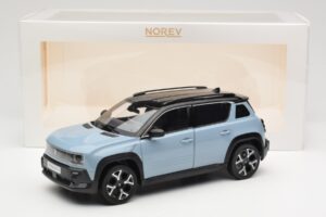 Renault 4 E-Tech Electric Cloud Blue Norev 1:18 185521 Metalas - nuotrauka 8 iš 8
