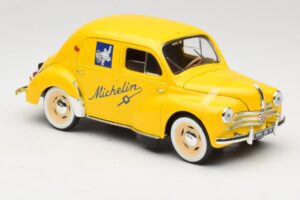 Renault 4CV Michelin Yellow Solido 1:18 82002 Metalas - nuotrauka 4 iš 6