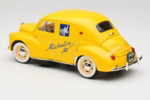 Renault 4CV Michelin Yellow Solido 1:18 82002 Metalas - nuotrauka 5 iš 6