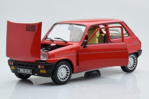 Renault 5 Alpine Turbo Raudonas Norev 1:18 185243 Metalas - nuotrauka 2 iš 8