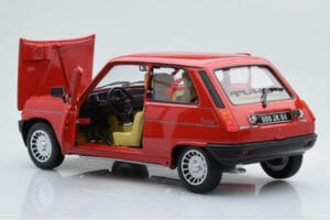 Renault 5 Alpine Turbo Raudonas Norev 1:18 185243 Metalas - nuotrauka 3 iš 8