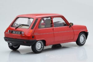 Renault 5 Alpine Turbo Raudonas Norev 1:18 185243 Metalas - nuotrauka 4 iš 8