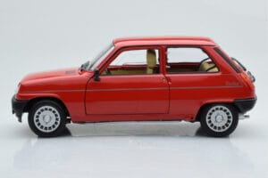 Renault 5 Alpine Turbo Raudonas Norev 1:18 185243 Metalas - nuotrauka 5 iš 8