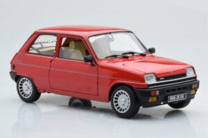 Renault 5 Alpine Turbo Raudonas Norev 1:18 185243 Metalas - nuotrauka 6 iš 8