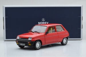 Renault 5 Alpine Turbo Raudonas Norev 1:18 185243 Metalas - nuotrauka 8 iš 8