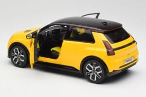 Renault 5 E-Tech Pop Geltonas & Juodas Norev 1:18 185500 Metalas - nuotrauka 5 iš 8