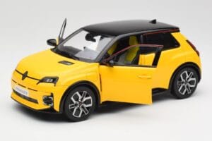 Renault 5 E-Tech Pop Geltonas & Juodas Norev 1:18 185500 Metalas - nuotrauka 7 iš 8