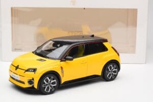 Renault 5 E-Tech Pop Geltonas & Juodas Norev 1:18 185500 Metalas - nuotrauka 8 iš 8