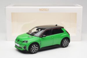 Renault 5 E-Tech Electric Pop Žalias & Juodas Norev 1:18 185502 Metalas - nuotrauka 8 iš 8