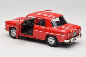 Renault 8 Gordini Raudonas Solido 1:18 9018-M1 Metalas - nuotrauka 5 iš 8