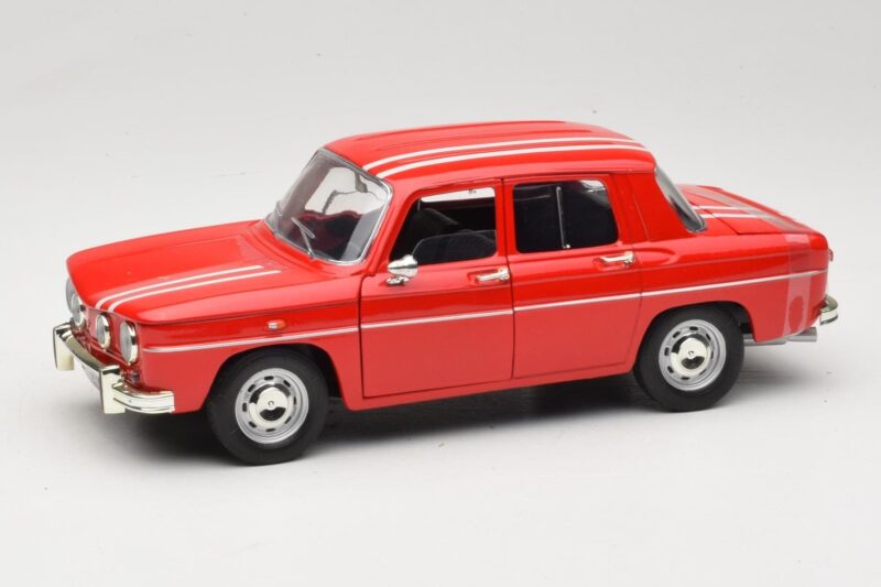 Renault 8 Gordini Raudonas Solido 1:18 9018-M1 Metalas