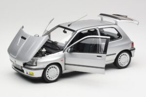 Renault Clio 16S Mk1 Iceberg Pilkas Norev 1:18 185256 Metalas - nuotrauka 2 iš 8