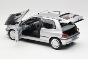 Renault Clio 16S Mk1 Iceberg Pilkas Norev 1:18 185256 Metalas - nuotrauka 5 iš 8
