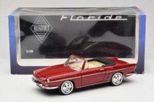 Renault Floride Kabrioletas Raudonas Norev 1:18 185175 Metalas - nuotrauka 8 iš 8