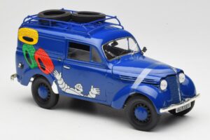 Renault Juvaquatre Michelin Blue Solido 1:18 82008 Metalas - nuotrauka 5 iš 8