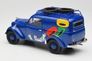 Renault Juvaquatre Michelin Blue Solido 1:18 82008 Metalas - nuotrauka 6 iš 8