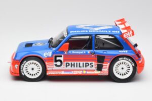 Renault R5 Maxi Turbo #5 Philips J-L. Busquet Superproduction 1987 Otto 1:18 OT1094 Derva - nuotrauka 3 iš 6