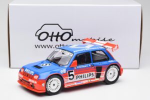 Renault R5 Maxi Turbo #5 Philips J-L. Busquet Superproduction 1987 Otto 1:18 OT1094 Derva - nuotrauka 6 iš 6