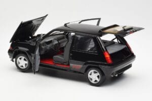 Renault Super 5 GT Turbo Phase 2 Juodas Norev 1:18 185244 Metalas - nuotrauka 5 iš 8