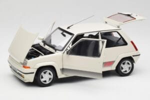 Renault Super 5 GT Turbo Phase 2 Perlamutro Baltas Norev 1:18 185206 Metalas - nuotrauka 2 iš 8