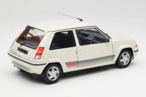 Renault Super 5 GT Turbo Phase 2 Perlamutro Baltas Norev 1:18 185206 Metalas - nuotrauka 3 iš 8