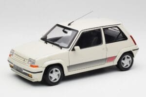 Renault Super 5 GT Turbo Phase 2 Perlamutro Baltas Norev 1:18 185206 Metalas