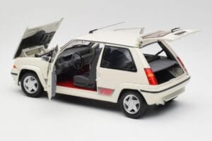 Renault Super 5 GT Turbo Phase 2 Perlamutro Baltas Norev 1:18 185206 Metalas - nuotrauka 5 iš 8