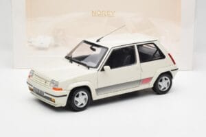 Renault Super 5 GT Turbo Phase 2 Perlamutro Baltas Norev 1:18 185206 Metalas - nuotrauka 8 iš 8