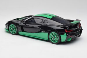 Rimac Nevera Record Monochrome Juodas GT Spirit 1:18 GT916 Derva - nuotrauka 5 iš 6