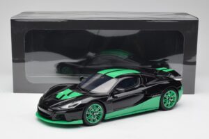 Rimac Nevera Record Monochrome Juodas GT Spirit 1:18 GT916 Derva - nuotrauka 6 iš 6