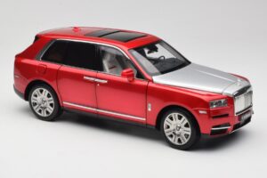 Rolls-Royce Cullinan Raudonas Su Shadow Wheels OEM 1:18 028-18A Metalas - nuotrauka 6 iš 8