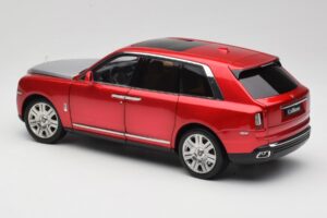 Rolls-Royce Cullinan Raudonas Su Shadow Wheels OEM 1:18 028-18A Metalas - nuotrauka 7 iš 8