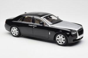 Rolls-Royce Ghost Juodas & Sidabrinis Kyosho 1:18 008802BKS2 Metalas - nuotrauka 6 iš 8