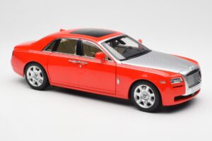 Rolls-Royce Ghost Raudonas & Sidabrinis Kyosho 1:18 008802RS Metalas - nuotrauka 6 iš 8