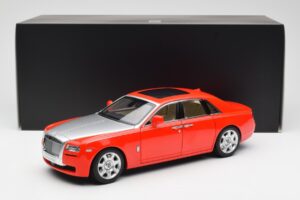 Rolls-Royce Ghost Raudonas & Sidabrinis Kyosho 1:18 008802RS Metalas - nuotrauka 8 iš 8