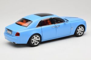 Rolls-Royce Ghost Series I Šviesiai Mėlynas Kyosho 1:18 08802LB Metalas - nuotrauka 3 iš 8