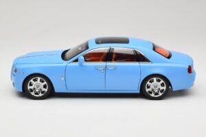 Rolls-Royce Ghost Series I Šviesiai Mėlynas Kyosho 1:18 08802LB Metalas - nuotrauka 4 iš 8
