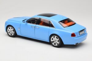 Rolls-Royce Ghost Series I Šviesiai Mėlynas Kyosho 1:18 08802LB Metalas - nuotrauka 7 iš 8