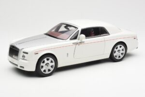 Rolls-Royce Phantom Coupe English Baltas Sidabrinis Kyosho 1:18 08861EW Metalas