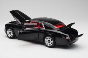 Rolls-Royce Phantom Coupe Diamond Juodas Kyosho 1:18 08862DBK Metalas - nuotrauka 5 iš 8